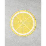 English Home Summer Lemon Sarı 2'li PP Amerikan Servis Seti 38 cm Yuvarlak Şık Tasarım