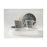 English Home Sunline 4 Parça 2 Kişilik Kahve Fincan Takımı 80 ml Siyah - Renkli