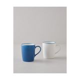 English Home Sway Bone Porselen 2'li Kupa 255 ml Mavi