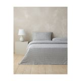 English Home Swirl Check Ipliği Boyalı Tek Kişilik Çarşaflı Nevresim Takımı 160X220 cm Siyah