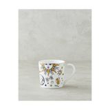 English Home Talisman Spirit New Bone China Yılbaşı Kupa 370 ml Siyah-Beyaz-Gold