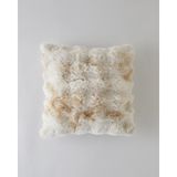 English Home Terra Pelüş Kırlent Kılıfı 45x45 cm Bej - 45 X 45