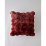 English Home Terra Pelüş Kırlent Kılıfı 45x45 Cm Bordo Bordo