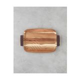 English Home Timbered Akasya Tepsi 34X21 cm Kahverengi