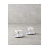 English Home Valentina New Bone China 4 Parça 2 Kişilik Kahve Fincan Takımı 80 ml Lila