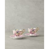 English Home Vanilla New Bone China 4 Parça 2 Kişilik Çay Fincanı Takımı Açık Pembe
