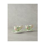 English Home Vanilla New Bone China 4 Parça 2 Kişilik Fincan Takımı Açık Yeşil