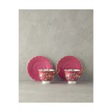 English Home Vanilla New Bone China 4 Parça 2 Kişilik Fincan Takımı Mor