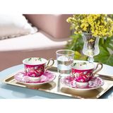 English Home Vanilla New Bone China 4 Parça 2 Kişilik Kahve Fincan Takımı Mor - Mavi - Mor