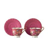 English Home Vanilla New Bone China Çay Fincan Takımı 4 Parça 2 Kişilik Mor
