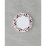 English Home Vespera Seramik Bardak Altlığı 11 cm Beyaz - Pembe - 001-Renkli