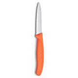 English Home Victorinox 6.7639.c1 Paslanmaz Çelik Tırtıklı Soyma Bıçak 8 Cm Turuncu