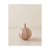 English Home Wavy Stoneware Vazo 14 cm Bej