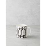 English Home White Charmed Bone Porselen Kupa 290 ml Siyah-Beyaz-Gold - Siyah - Beyaz