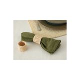 English Home Wicker Weave Natural Ip 2li Peçete Halkası 4 Cm Krem