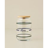 English Home With Love Cam Kavanoz 500 ml Mavi-Yeşil - Mavi - Yeşil