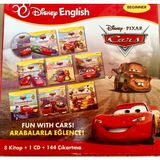 English Race Time Ingilizce Eğitim Seti (Disney English Fun Wıth Cars İngilizce Türkçe Hikaye Seti 8 Kitap+1 cd+144 Çıkartma)