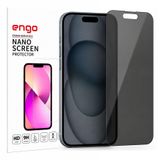Engo Apple iPhone 15 İle Uyumlu Hayalet Ekran Koruyucu, Yandan Görünmeyen Anti-Spy Gizlilik (Privacy) Koruması, 9H Temperli Nano Kırılmaz Esnek Cam, Parlama ve Parmak İzi Önleyici