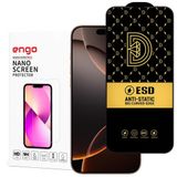Engo Apple iPhone 16 Pro Max İle Uyumlu Ekran Koruyucu Antistatik 9H Temperli Kırılmaz Cam, Toz Tutmayan Parmak İzi Önleyici, 5D Tam Kaplayan Esd Koruma, Hd Şeffaf