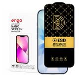 Engo Apple iPhone 17 İle Uyumlu Ekran Koruyucu Antistatik 9H Temperli Kırılmaz Cam, Toz Tutmayan Parmak İzi Önleyici, 5D Tam Kaplayan Esd Koruma, Hd Şeffaf