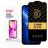 Engo Apple iPhone İle Uyumlu Ekran Koruyucu Antistatik 9H Temperli Kırılmaz Cam, Toz Tutmayan Parmak İzi Önleyici, 5D Tam Kaplayan Esd Koruma, Hd Şeffaf (iPh 13 Pro)