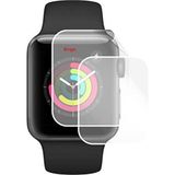 Engo Apple Watch 3 42mm İle Uyumlu Ekran Koruyucu, Tam Kaplayan Akıllı Saat Koruması, Çizilmeye Dayanıklı Tpu Koruma 2 Adet, Hd Şeffaf