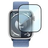 Engo Apple Watch 9 45mm İle Uyumlu Ekran Koruyucu, Akıllı Saat Tam Kaplayan Koruma, Flexible Temperli Cam, 9H Çizilmelere Dayanıklı Ultra HD Şeffaf, Siyah Çerçeveli