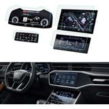 Engo Audi Q7 Ekran Koruyucu Set Multimedya Kumanda Gösterge Klima