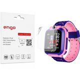 Engo Babysmart Q12 İle Uyumlu Ekran Koruyucu, Tam Kaplayan Akıllı Saat Koruması, Çizilmeye Dayanıklı Tpu Koruma 2 Adet, Hd Şeffaf