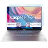 Engo Casper Nirvana S100 16 İnç İle Uyumlu Ekran Koruyucu Notebook, 9H Temperli Kırılmaz Esnek Nano Cam, Çizilmeye Ve Darbeye Dayanıklı Laptop Koruma, HD Şeffaf 16:10