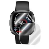 Engo Fitbit Versa 4 İle Uyumlu Ekran Koruyucu, Tam Kaplayan Akıllı Saat Koruması, Çizilmeye Dayanıklı Tpu Koruma 2 Adet, Hd Şeffaf