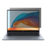 Engo Huawei Matebook D14 i5 2023 14 İnç İle Uyumlu Hayalet Ekran Koruyucu Notebook, Yandan Görünmeyen Anti-Spy Gizlilik (Privacy) Laptop Koruması, 9H Temperli Nano Kırılmaz Esnek Cam