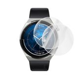 Engo Huawei Watch Gt 3 Pro İle Uyumlu Ekran Koruyucu Çizilmeye Dayanıklı Akıllı Saat Koruması, 9H Temperli Kırılmaz Esnek Nano Cam, Hd Şeffaf 2 Adet