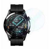 Engo Huawei Watch GT2 46mm İle Uyumlu Ekran Koruyucu Çizilmeye Dayanıklı Akıllı Saat Koruması, 9H Temperli Kırılmaz Esnek Nano Cam, Hd Şeffaf 2 Adet
