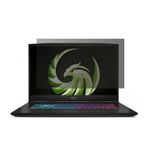 Engo Msi Bravo 17 D7VF 17.3 İnç İle Uyumlu Hayalet Ekran Koruyucu Notebook, Yandan Görünmeyen Anti-Spy Gizlilik (Privacy) Laptop Koruması, 9H Temperli Nano Kırılmaz Esnek Cam, Parlama Önleyici