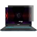 Engo Msi Cyborg 15 15.6 İnç İle Uyumlu Hayalet Ekran Koruyucu Notebook, Yandan Görünmeyen Anti-Spy Gizlilik (Privacy) Laptop Koruması, 9H Temperli Nano Kırılmaz Esnek Cam, Parlama Önleyici