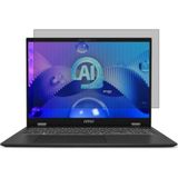 Engo Msi Prestige 16 Ai Studio 16 İnç İle Uyumlu Hayalet Ekran Koruyucu Notebook, Yandan Görünmeyen Anti-Spy Gizlilik (Privacy) Laptop Koruması, 9H Temperli Nano Kırılmaz Esnek Cam 16:10