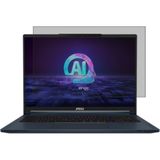 Engo Msi Stealth 16 Ai Studio 16 İnç İle Uyumlu Hayalet Ekran Koruyucu Notebook, Yandan Görünmeyen Anti-Spy Gizlilik (Privacy) Laptop Koruması, 9H Nano Kırılmaz Esnek Cam, Parlama Önleyici 16:10