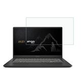 Engo Msi Summit B15 15.6 İnç İle Uyumlu Ekran Koruyucu Notebook, 9H Temperli Kırılmaz Esnek Nano Cam, Çizilmeye Ve Darbeye Dayanıklı Laptop Koruma, HD Şeffaf