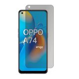 Engo Oppo İle Uyumlu A74 İle Uyumlu Hayalet Ekran Koruyucu, Yandan Görünmeyen Anti-Spy Gizlilik (Privacy) Koruması, 9H Temperli Nano Kırılmaz Esnek Cam, Parlama ve Parmak İzi Önleyici