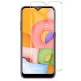 Engo Samsung Galaxy A01 İle Uyumlu Ekran Koruyucu 9H Temperli Kırılmaz Esnek Nano Cam, Çizilmeye Dayanıklı Koruma, HD Şeffaf