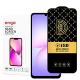Engo Samsung Galaxy A07 İle Uyumlu Ekran Koruyucu Antistatik 9H Temperli Kırılmaz Cam, Toz Tutmayan Parmak İzi Önleyici, 5D Tam Kaplayan Esd Koruma, Hd Şeffaf