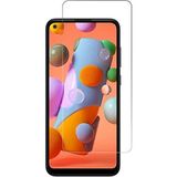 Engo Samsung Galaxy A11 İle Uyumlu Ekran Koruyucu 9H Temperli Kırılmaz Esnek Nano Cam, Çizilmeye Dayanıklı Koruma, HD Şeffaf