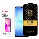 Engo Samsung Galaxy A17 İle Uyumlu Ekran Koruyucu Antistatik 9H Temperli Kırılmaz Cam, Toz Tutmayan Parmak İzi Önleyici, 5D Tam Kaplayan Esd Koruma, Hd Şeffaf