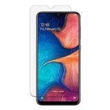 Engo Samsung Galaxy A20 İle Uyumlu Ekran Koruyucu 9H Temperli Kırılmaz Esnek Nano Cam, Çizilmeye Dayanıklı Koruma, HD Şeffaf