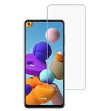 Engo Samsung Galaxy A21s İle Uyumlu Ekran Koruyucu 9H Temperli Kırılmaz Esnek Nano Cam, Çizilmeye Dayanıklı Koruma, HD Şeffaf