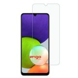 Engo Samsung Galaxy A22 İle Uyumlu Ekran Koruyucu 9H Temperli Kırılmaz Esnek Nano Cam, Çizilmeye Dayanıklı Koruma, HD Şeffaf