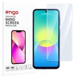 Engo Samsung Galaxy A27 5G İle Uyumlu Ekran Koruyucu 9H Temperli Kırılmaz Esnek Nano Cam, Çizilmeye Dayanıklı Koruma, HD Şeffaf SM-A276B