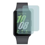 Engo Samsung Galaxy Fit3 İle Uyumlu Ekran Koruyucu Çizilmeye Dayanıklı Akıllı Saat Koruması, 9H Temperli Kırılmaz Esnek Nano Cam, Hd Şeffaf 2 Adet