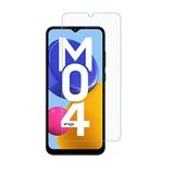 Engo Samsung Galaxy M04 İle Uyumlu Ekran Koruyucu 9H Temperli Kırılmaz Esnek Nano Cam, Çizilmeye Dayanıklı Koruma, HD Şeffaf